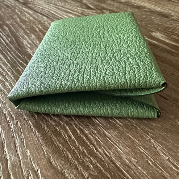 Hermes Calvi Duo Card Holder - Vert Criquet - Picture 6 of 8